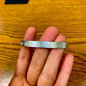 Though she be but little she is fierce bracelet